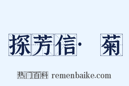 探芳信·菊是什么意思的图片
